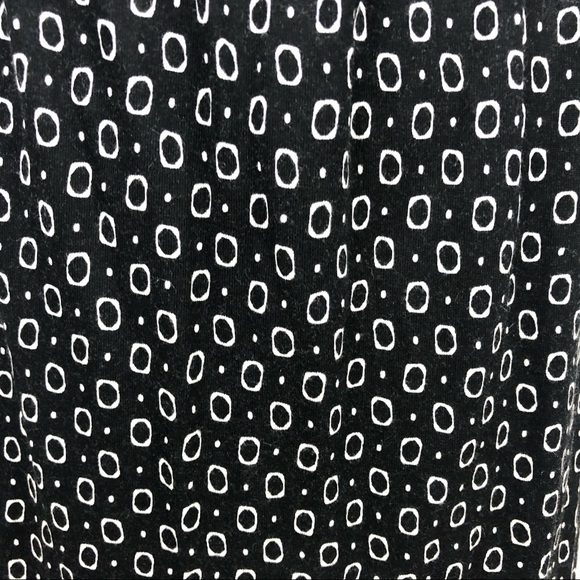 LOFT Black Print Racerback Spaghetti Strap Dress - Picture 7 of 8